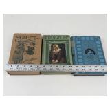 Antique Classic Hardcover Book Mixed Lot of 3