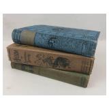 Antique Classic Hardcover Book Mixed Lot of 3