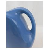Blue Ceramic Pitcher With Lid