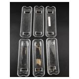 Clear Glass Corn on the Cob Dishes (Lot of 6)