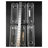 Clear Glass Corn on the Cob Dishes (Lot of 6)