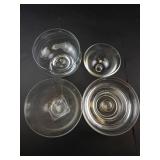 Clear Glass Serveware Set (Lot of 9)