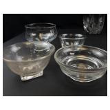 Clear Glass Serveware Set (Lot of 9)