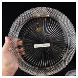 American Beauty Pressed Glass Serving Tray Set (5 Count)