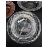 American Beauty Pressed Glass Serving Bowls (Lot of 3)