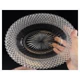 American Beauty Pressed Glass Serving Bowls (Lot of 3)