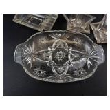 Clear Pressed Glass Tabletop Mixed Lot (10 Pieces)