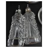 Clear Pressed Glass Tabletop Mixed Lot (10 Pieces)
