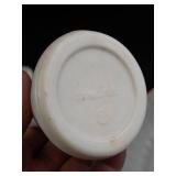 Anchor Hocking Milk Glass Platter & 4 Bud Vases