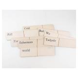 Vintage Teaching Word Cards (Lot of 10)