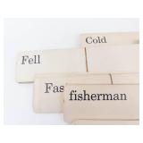 Vintage Teaching Word Cards (Lot of 10)