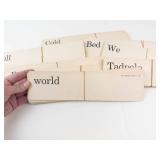 Vintage Teaching Word Cards (Lot of 10)