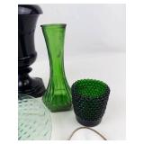 Hoosier Glass Vase, Johnson Bros Dish & Art Glass Mixed Lot