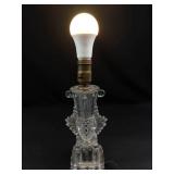 Crystal Glass Table Lamp Base With Brass Socket
