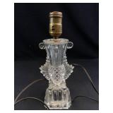Crystal Glass Table Lamp Base With Brass Socket