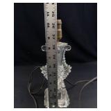 Crystal Glass Table Lamp Base With Brass Socket