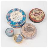 Vintage Cosmetic Tin Assortment (Lot of 5)