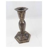 Ornate Candlestick, Eyeglasses & Case Mixed Lot