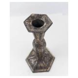 Ornate Candlestick, Eyeglasses & Case Mixed Lot