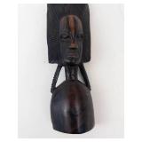 Vintage Tanganyika Hand-Carved Ebony Statue