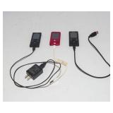 Sony Walkman Digital Music Player Lot – 3 Players with Charging Accessories