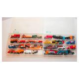 Construction Toy Vehicle Lot – Assorted Vehicles & Storage Containers