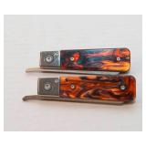 Gerber Jukebox Front Flipper Liner Lock Knife Lot – Set of 2 (Tortoise Handle)