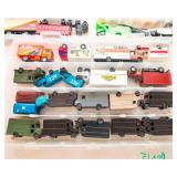 Toy Vehicle Lot – Branded Semis & Assorted Vehicles with Storage Containers