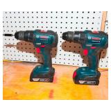 Bosch 18V Drill Set – 2x GSB18V-490 Drills with Batteries & Chargers