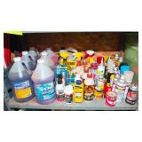 Garage Chemicals & Supplies Lot – Sprays, Paints, Glue, De-Icer & More