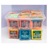 Large Microfiber Cleaning Cloth Lot – 12" x 12" (Brand New) with Storage Tote