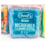 Large Microfiber Cleaning Cloth Lot – 12" x 12" (Brand New) with Storage Tote