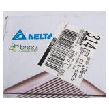 Delta Ceiling/Wall Ventilation Fan – 80 CFM, 0.8 Sones (New in Box)