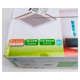 Delta Ceiling/Wall Ventilation Fan – 80 CFM, 0.8 Sones (New in Box)