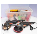Warrior Rotary Polishers/Sanders, Turbo Cup Wheel & Sandpaper