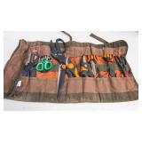 Bucket Boss Roll-Up Tool Bag – Assorted Shears (Many Fiskars Brand)