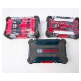 Bosch Drill Bit & Driver Bit Lot – 3 Cases of Assorted Bits