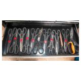 Set of 12 Shop Scissors