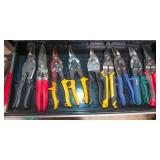 Set of Nine Snips – Assorted Cutting Tools