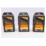Warrior Titanium Nitride Drill Bit Sets – Set of 3 (New)