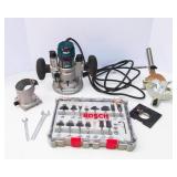Bosch Router Lot – Colt Palm Router with Plunge Base & Router Bit Set