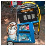 Chicago Electric 90 Amp Flux Wire Welder – with Cart & Mask