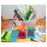 Assorted Household Miscellaneous Lot – Stickers, Hardware & More