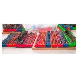 Assorted Drill Bits & Hardware Bits Lot – with Organizers