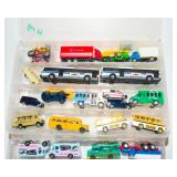 Toy Car Lot – Assorted Vehicles with 2 Storage Containers