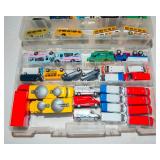 Toy Car Lot – Assorted Vehicles with 2 Storage Containers