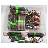 Model Train Lot – Assorted Track Pieces & Power Boxes