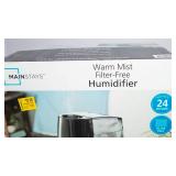 Mainstays Warm Mist Filter-Free Humidifier – New in Box
