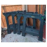Stanley Sawhorse Lot – 4 Folding Plastic Sawhorses