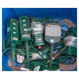 Outdoor Power Stake Lot – 5 Total